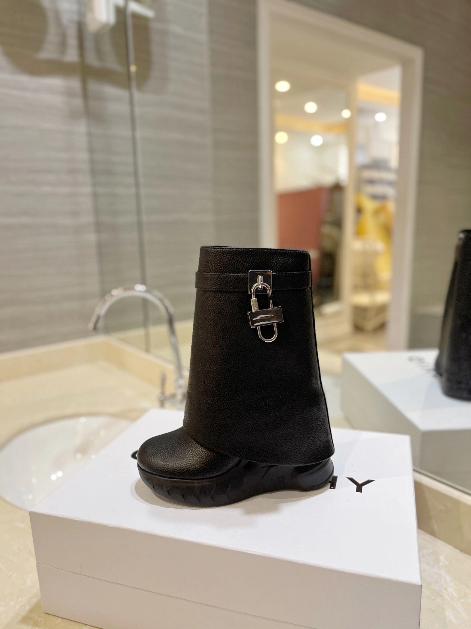 &COCO-- 6iv593hy BE603SE1AZ-001 Heel height：10.5CM Waterproof：3.5CM cowhide item:D-X000J1241